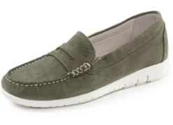 ELENA EDEN, klassische Damen-Slipper, Weite H, mit herausnehmbarem Fußbett