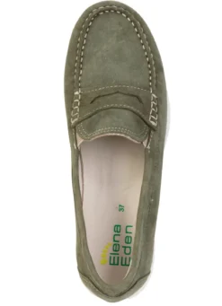 ELENA EDEN, klassische Damen-Slipper, Weite H, mit herausnehmbarem Fußbett