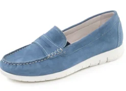 ELENA EDEN, klassische Damen-Slipper, Weite H, mit herausnehmbarem Fußbett