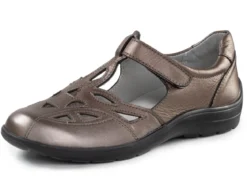 ELENA EDEN, sommerliche Damen-Slipper, Weite H, mit herausnehmbarem Fußbett