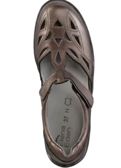 ELENA EDEN, sommerliche Damen-Slipper, Weite H, mit herausnehmbarem Fußbett