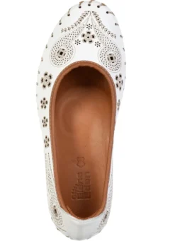 ELENA EDEN, sommerliche Damen-Ballerinas, Weite G, mit herausnehmbarem Fußbett
