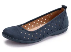ELENA EDEN, sommerliche Damen-Ballerinas, Weite G, mit herausnehmbarem Fußbett