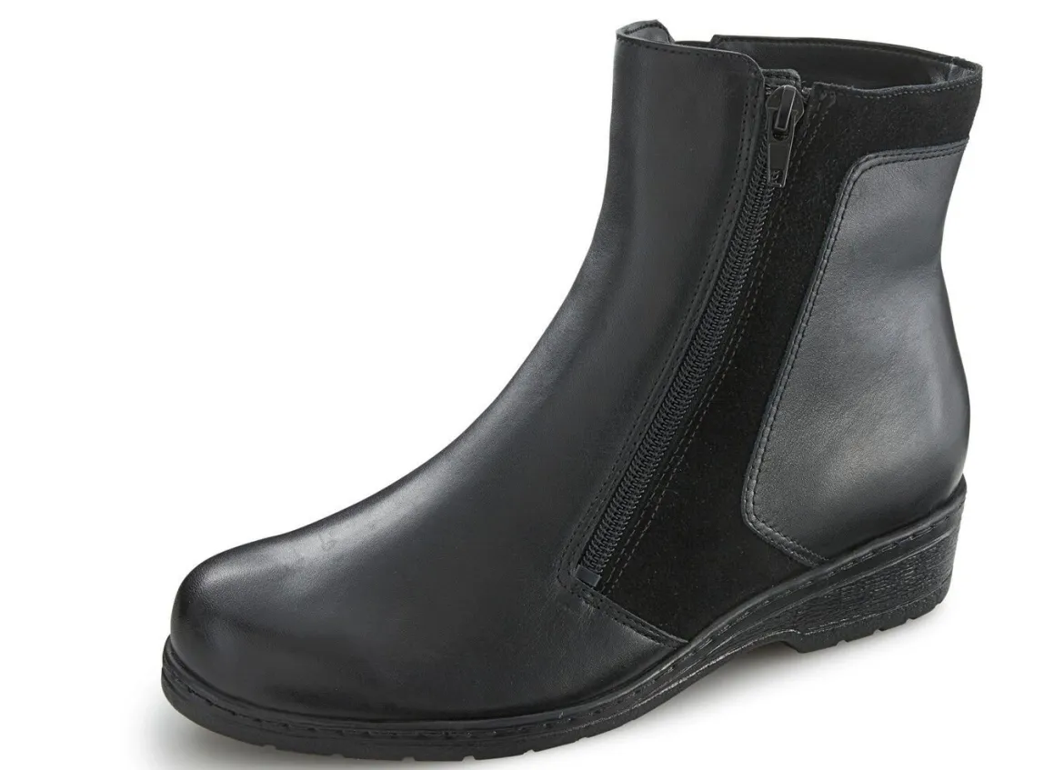 ELENA EDEN Stiefelette mit echtem Lammfellfutter