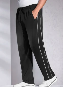 Freizeithose mit seitlichen Paspeln