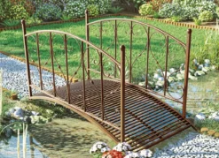 Gartenbrücke aus Metall