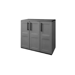 Gartenschrank mit soliden Stahlscharnieren