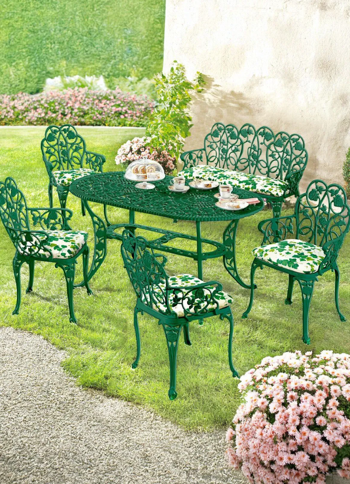 Gartenserie Dornröschen aus solidem Aluminiumguss