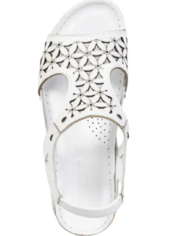 Gemini, sommerliche Damen-Sandalen, Weite G, aus Leder