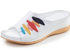 Gemini, trendige Damen-Pantoletten, Weite G, mit Gummizug