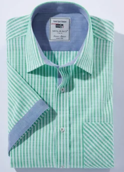 Gestreiftes "Milano Italy"-Hemd in 4 Farben