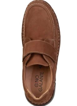 GINO GALANTE, klassiche Herren-Slipper, mit Klettverschluss
