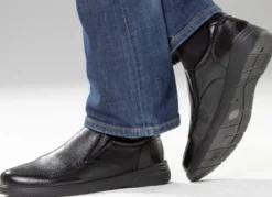 GINO GALANTE, klassische Herren-Slipper, aus Hirschleder