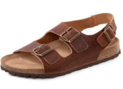 GINO GALANTE, klassische Herren-Sandalen, Weite H, mit verstellbaren Schließen