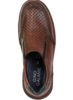 GINO GALANTE, komfortable Herren-Slipper, Weite H, mit herausnehmbarem Fußbett