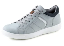 GINO GALANTE Schnürschuh aus Nubukleder mit Kontrastbesätzen