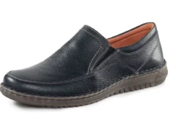 GINO GALANTE Slipper aus genarbtem Nappaleder