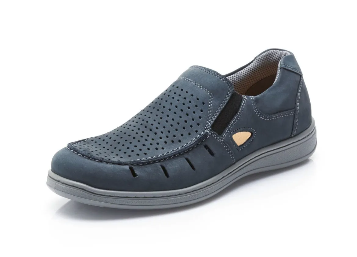 GINO GALANTE, sommerliche Herren-Slipper, mit herausnehmbarem Fußbett
