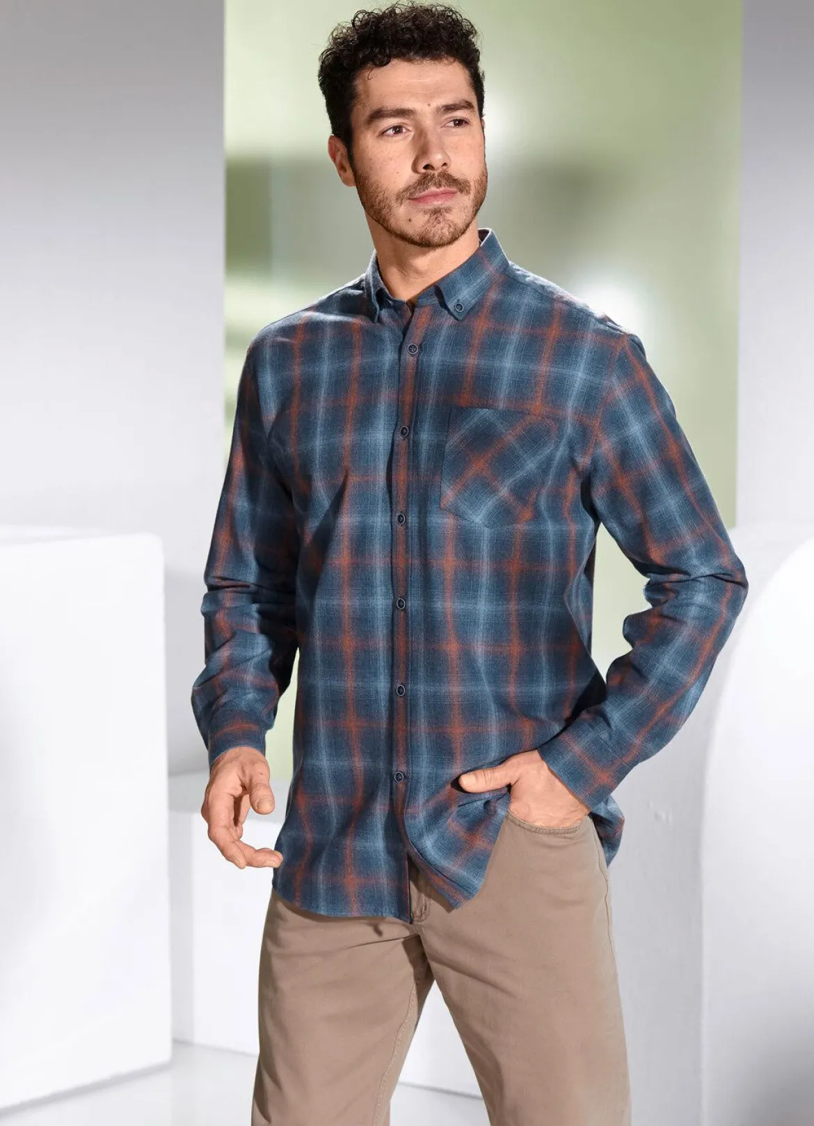 Hemd mit Button-Down-Kragen