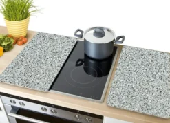 Herdabdeckplatten Granit, 2er-Set
