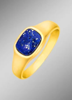 Herrenring mit echt Lapislazuli