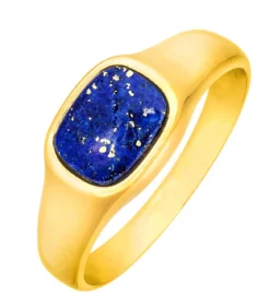 Herrenring mit echt Lapislazuli