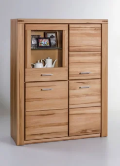 Highboard mit Massivholzfronten