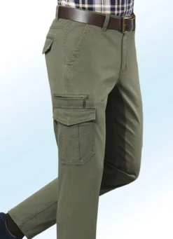 Hose mit Cargotaschen in 3 Farben