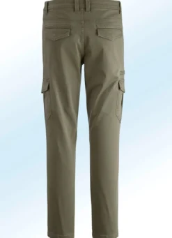 Hose mit Cargotaschen in 3 Farben