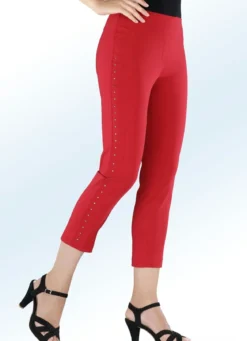 7/8-Hose mit Plättchenzier