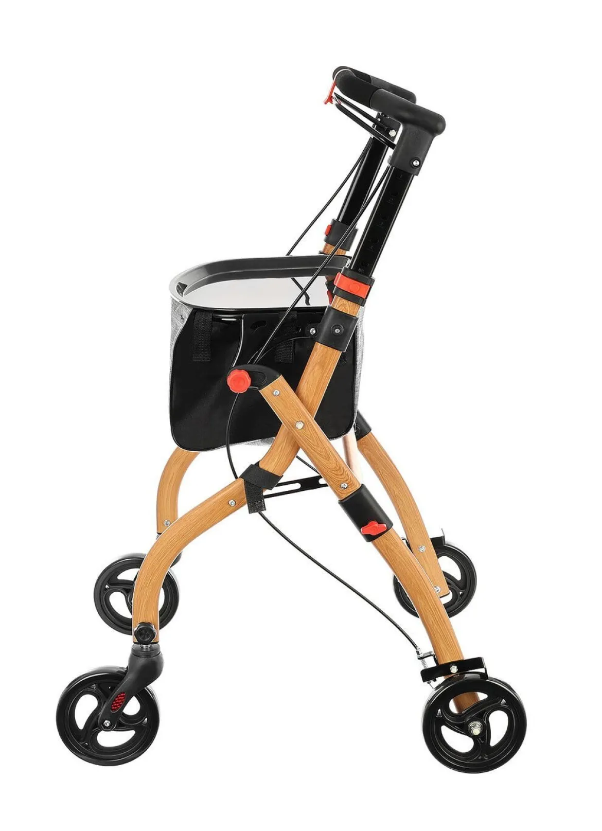 Indoor Rollator - in edler Vollholzoptik