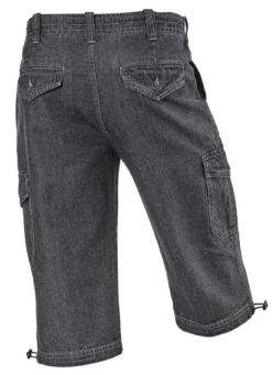 Jeans-Bermudas mit Cargotaschen in 3 Farben