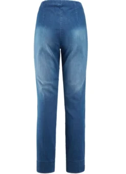 Jeans mit abgesteppten Biesen