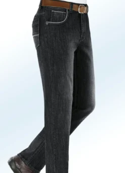 Jeans mit modischen Details in 3 Farben