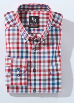 "King's Road"-Hemd mit Button-Down-Kragen in 4 Farben