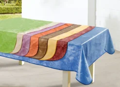 Klassisch marmorierte Wachstuch-Tischdecke