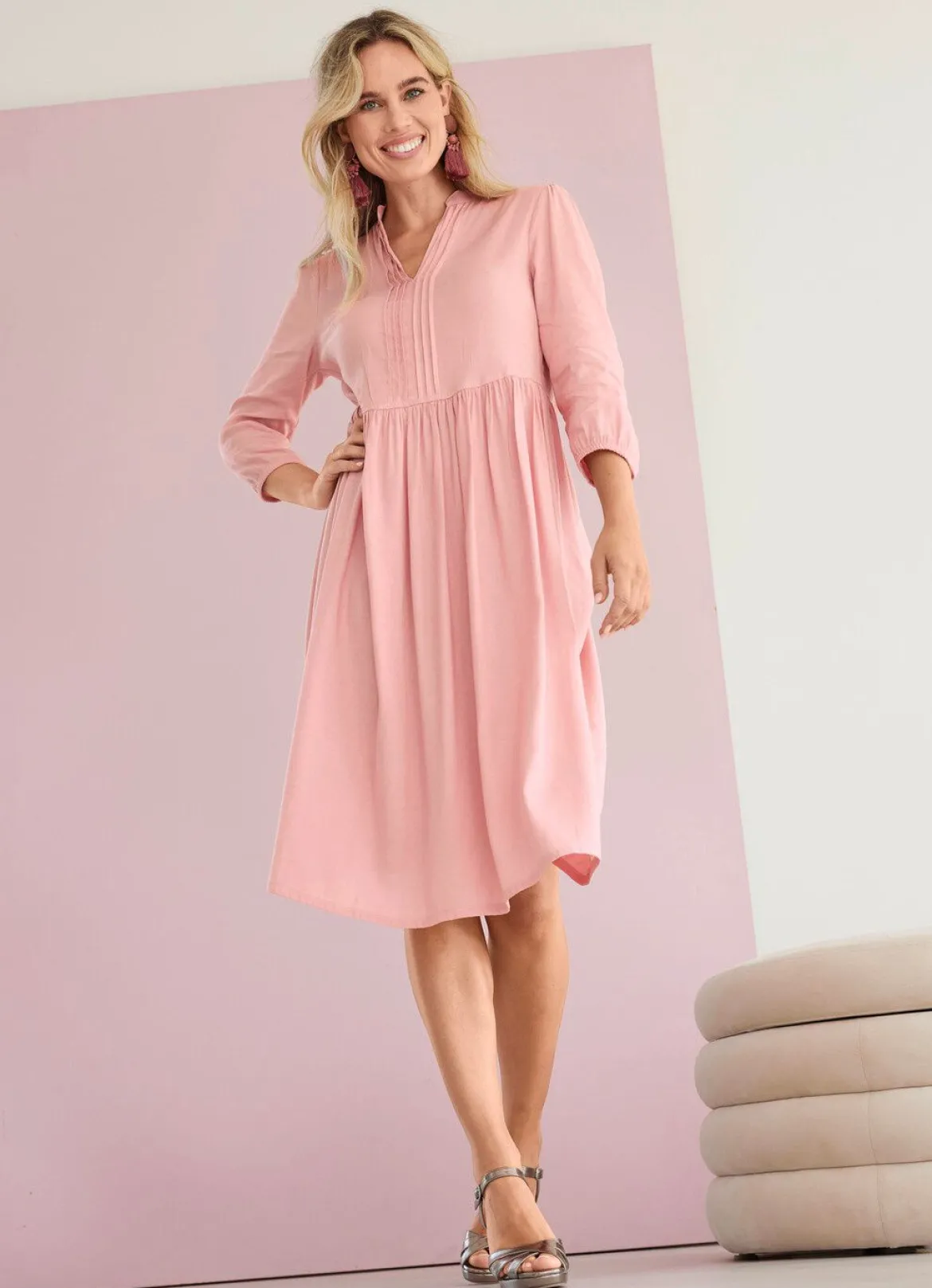 Kleid in Schlupfform
