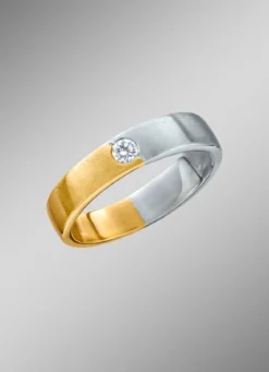Kostbarer Damenring aus Platin und Gelbgold