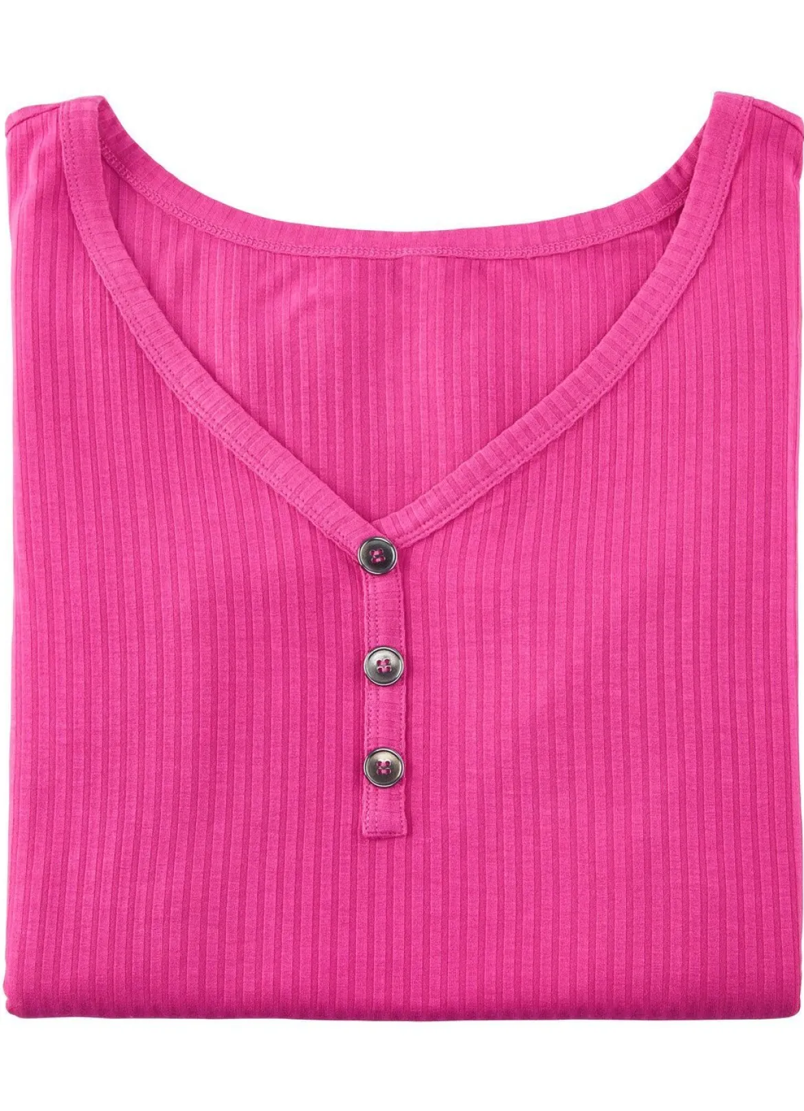 Laurina Trägershirt mit Zierknopfleiste