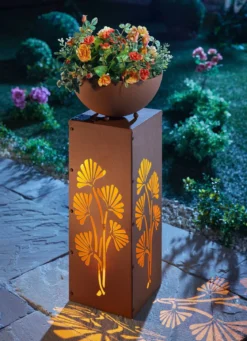 LED-Dekosäule "Ginkgo"