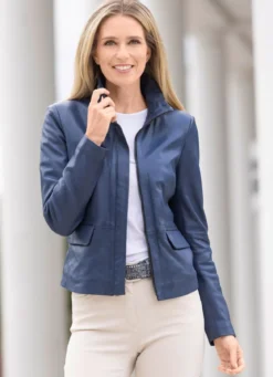 Lederkurzjacke von „Cabrini“