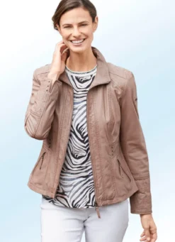 Lederkurzjacke von „Cabrini“