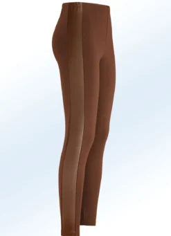 Leggings im interresanten Materialmix
