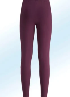 Leggings im interresanten Materialmix