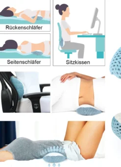 Lendenkissen 3-in-1 – entspannt sitzen und schlafen