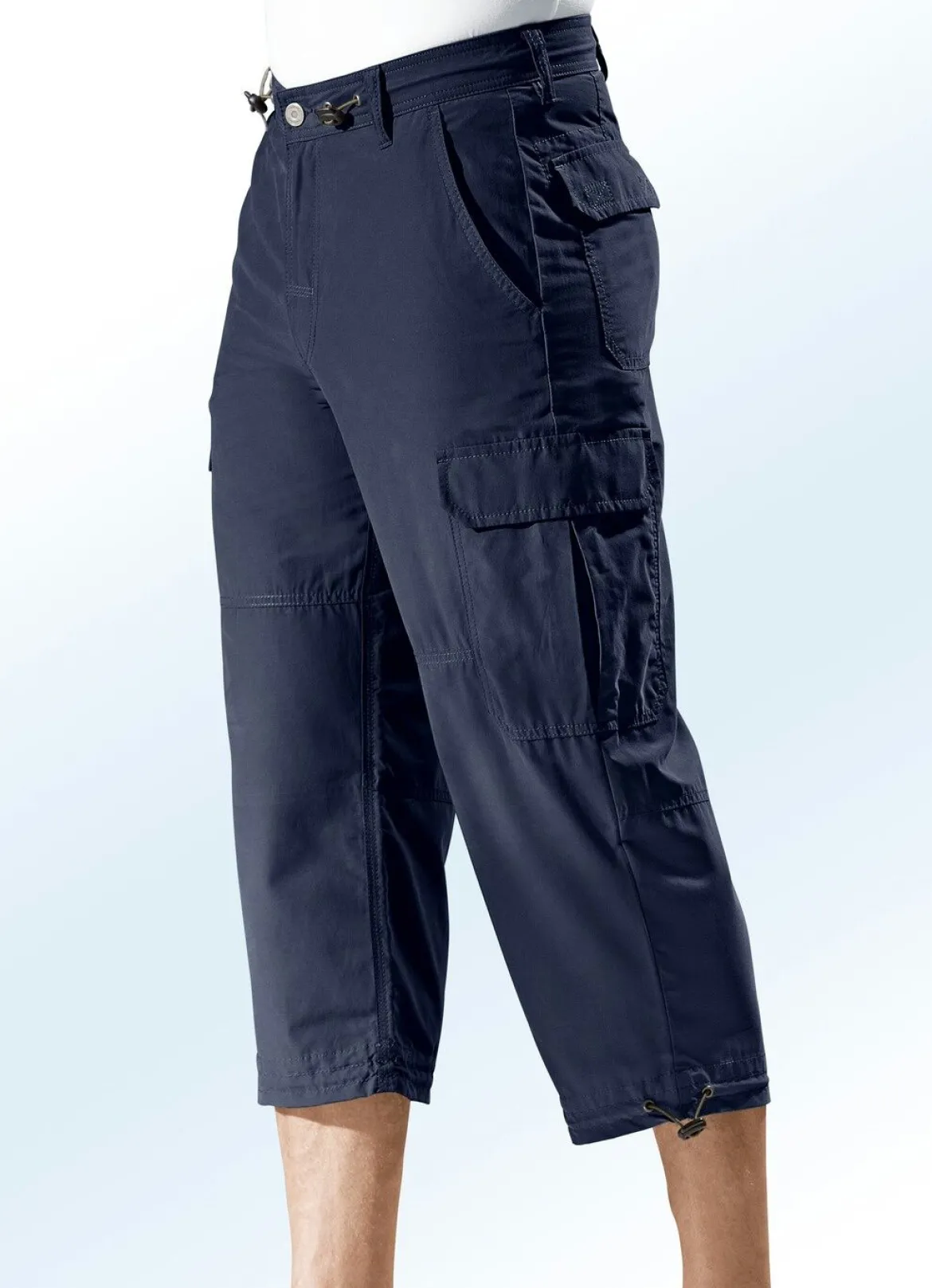Long-Bermudas aus reiner Baumwolle in 4 Farben