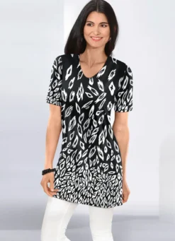Longshirt in leicht ausgestellter Form