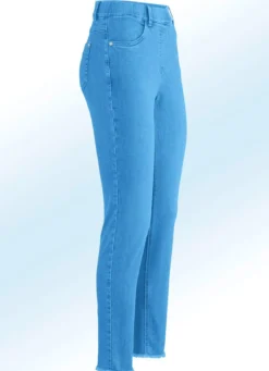 Magic-Jeans mit angesagtem Fransensaum