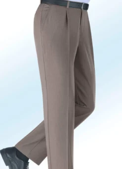 Melierte Dehnbund-Unterbauch-Hose