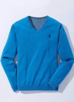 Modischer V-Pullover in 6 Farben